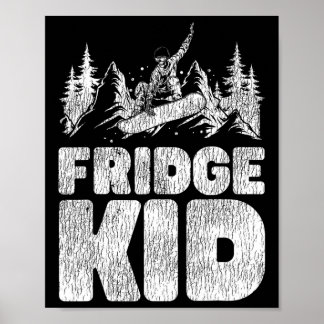 Snowboard Snowboard Kühlschrank Kind Poster