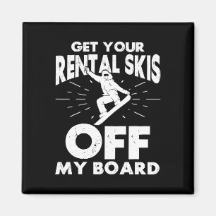 Snowboard-Snowboard - Mietwagen von mir Magnet