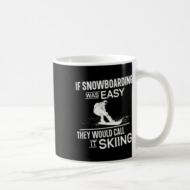 Snowboard Snowboard Vintag 3 Kaffeetasse (Rechts)