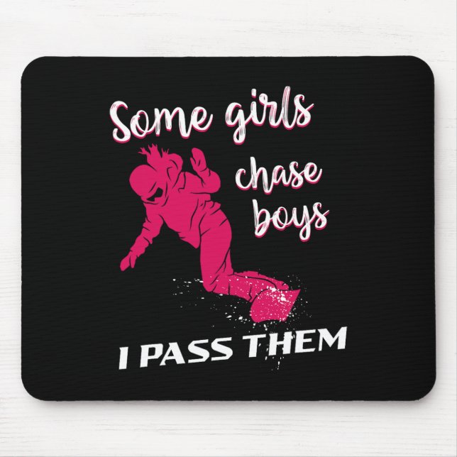 Snowboard Snowboard Vintag Girl Mousepad (Vorne)