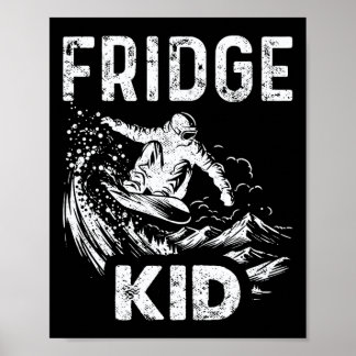 Snowboard Snowboard Vintager Kühlschrank Kind Poster