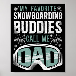 Snowboard Snowboard Vintager Vater Poster