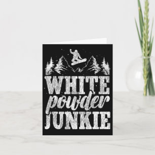 Snowboard Snowboard White Powder Junkie Karte