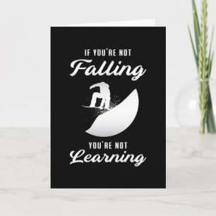 Snowboard Snowboarden Snowboarder Funny Geschenk Karte