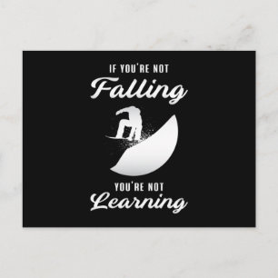 Snowboard Snowboarden Snowboarder Funny Geschenk Postkarte