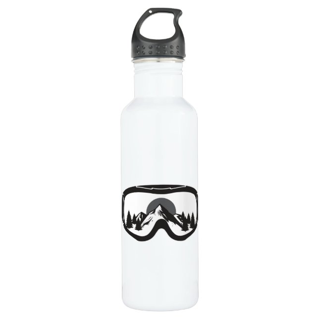 Snowboard Snowboarden Snowboarder Funny Gift Idee Edelstahlflasche (Vorderseite)