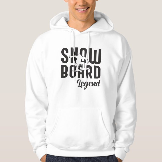 Snowboard Snowboarden Snowboarder Funny Gift Idee Hoodie (Vorderseite)