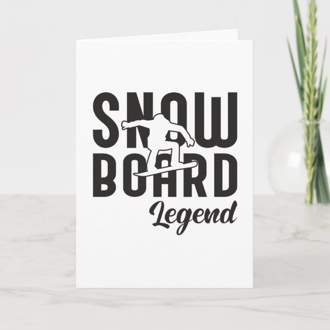 Snowboard Snowboarden Snowboarder Funny Gift Idee Karte (Vorderseite)