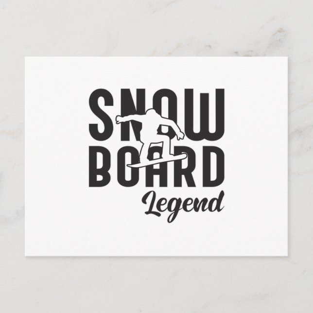 Snowboard Snowboarden Snowboarder Funny Gift Idee Postkarte (Vorderseite)
