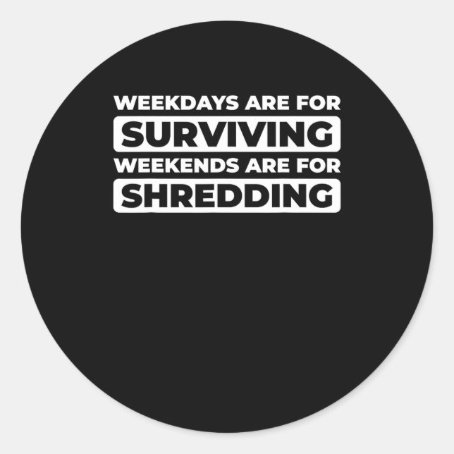 Snowboard Snowboarden Wintersport - Snowboarder Runder Aufkleber (Vorderseite)