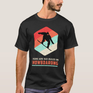 Snowboard Snowboarder Retro-Geschenk T-Shirt