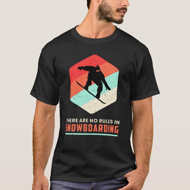 Snowboard Snowboarder Retro-Geschenk T-Shirt (Vorderseite)