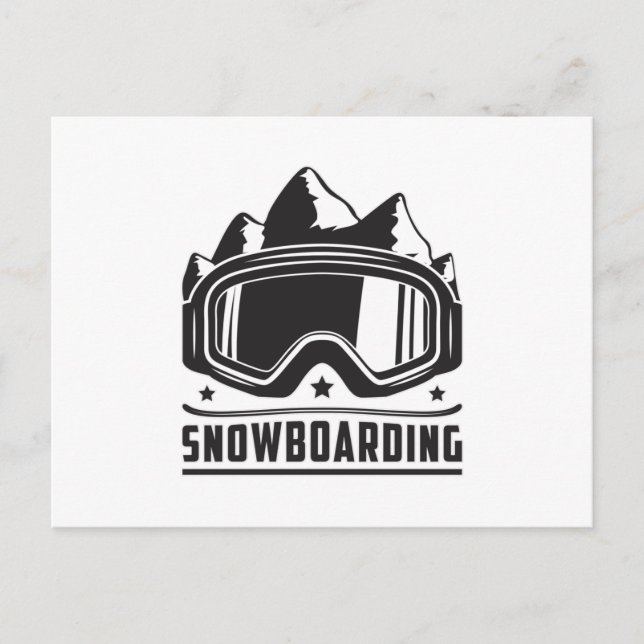 Snowboard Snowboarder Snowboarden Snow Geschenk Id Postkarte (Vorderseite)