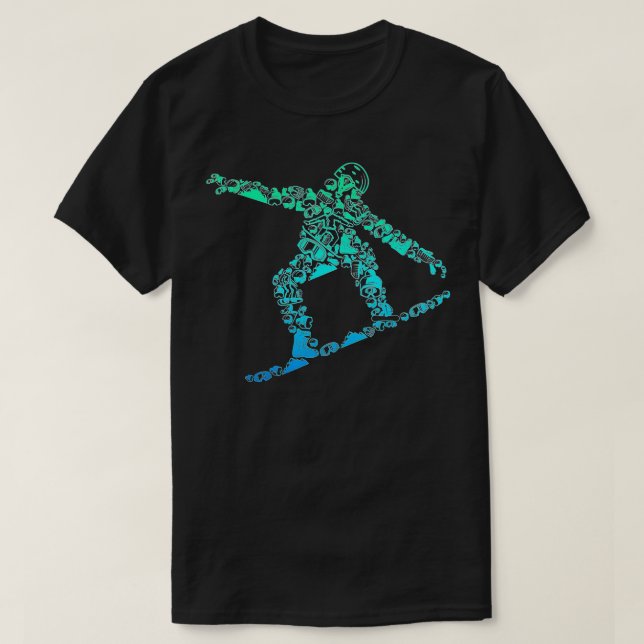 Snowboard Snowboarder Snowboarder Männer Jungen Ki T-Shirt (Design vorne)