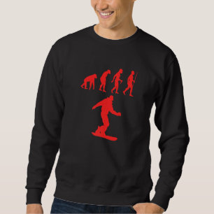 Snowboard Snowboarder von Primat bis Snowboarder Sweatshirt