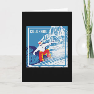 Snowboard Snowboarder Wintergeschenk Karte
