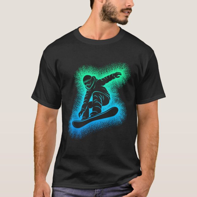 Snowboard Snowboarding Kids Boys Men  T-Shirt (Vorderseite)