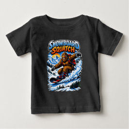 Snowboard Squatch – Lustiger Bigfoot Snowboardfahr Baby T-shirt