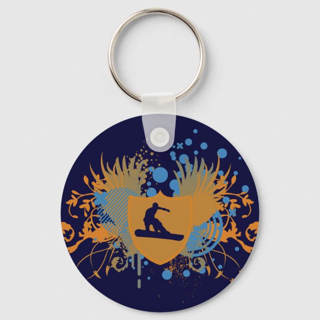 Snowboard. Stereoanlage. v.3 Schlüsselanhänger (Vorderseite)