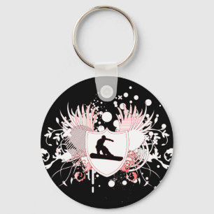 Snowboard. Stereoanlage. v.3 Schlüsselanhänger