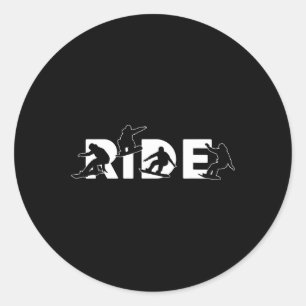 Snowboard Stuff Snowboarden Männer Frauen Kinder Runder Aufkleber