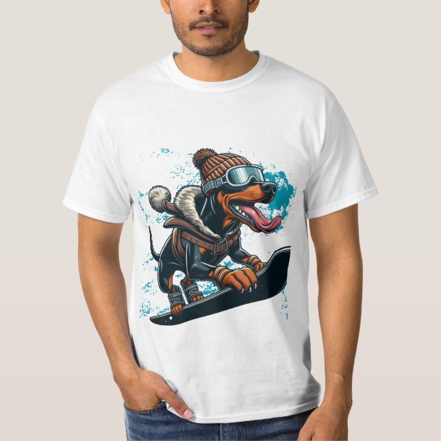 Snowboard T-Shirt (Vorderseite)