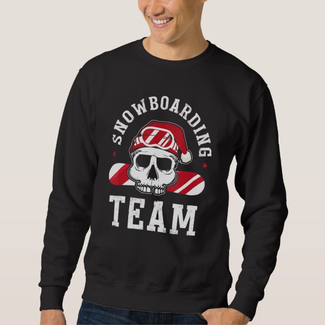Snowboard-Team-Outfit-Snowboard mit SKK Sweatshirt (Vorderseite)