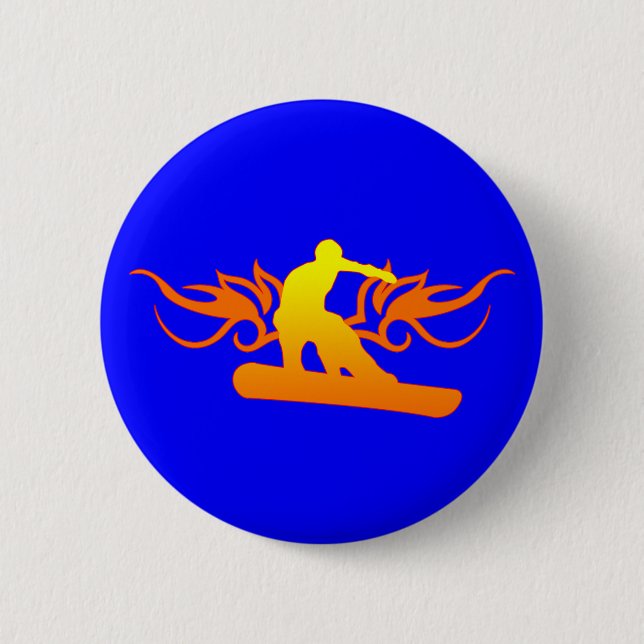 Snowboard. Tribalz. Button (Vorderseite)