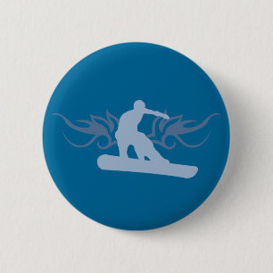 Snowboard. Tribalz. Button