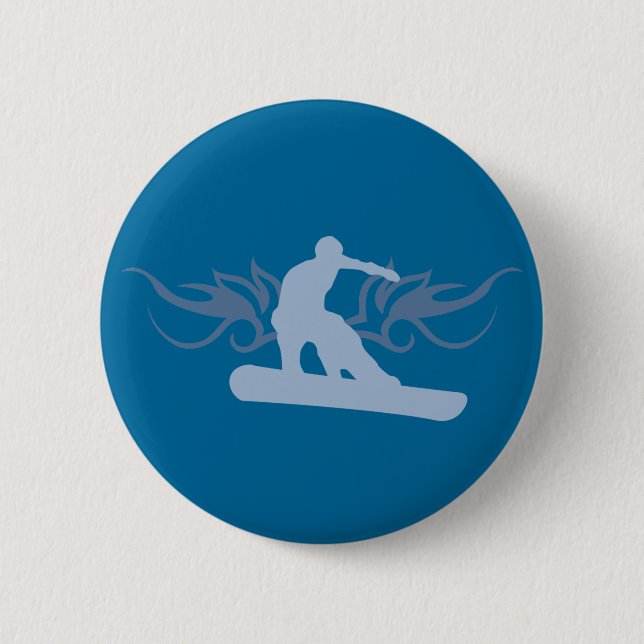 Snowboard. Tribalz. Button (Vorderseite)