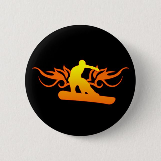 Snowboard. Tribalz. Button (Vorderseite)