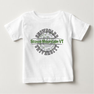 Snowboard-Universität - Stowe Berg-VT Baby T-shirt