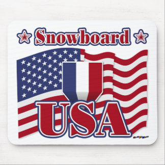 Snowboard USA Mousepad