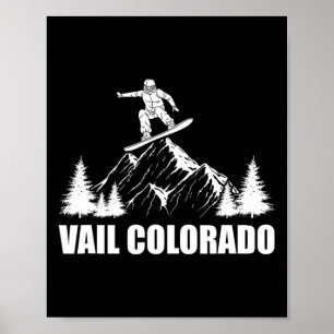 Snowboard Vail Colorado Poster