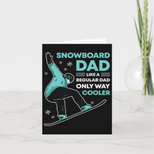 Snowboard Vater Funny Niedlich Winter Snowboarden  Karte