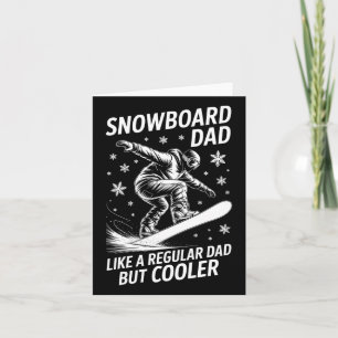 Snowboard Vater Funny Snowboarder Karte