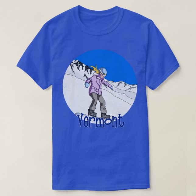 Snowboard Vermont T-Shirt (Design vorne)