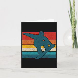 Snowboard Vintag Retro Snowboarder Snowboarder G Karte