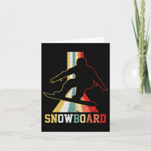 Snowboard Vintag Snowboarden Snowboarder Karte