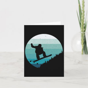 Snowboard Vintage Snowboarder Schnee Winter Snowbo Karte