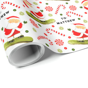 Snowboard Weihnachtsgeschenk Wrapping Paper Geschenkpapier