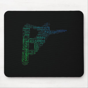 Snowboard Winter Sport Snowboarden Mousepad