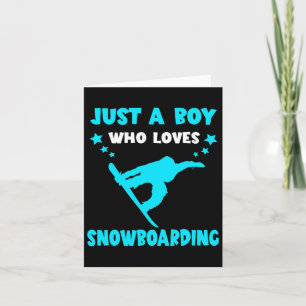 Snowboard Winter Sport Snowboarder Nur ein Schnees Karte
