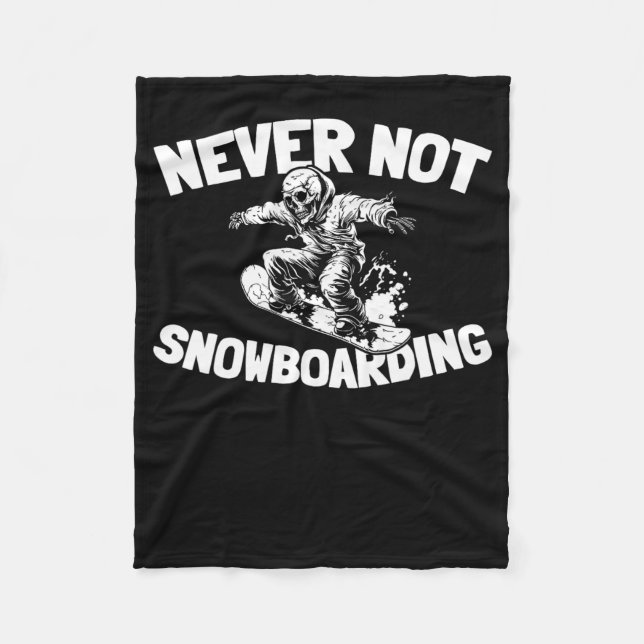 Snowboard Winter Sports - Snowboarden Snowboarder Fleecedecke (Vorderseite)