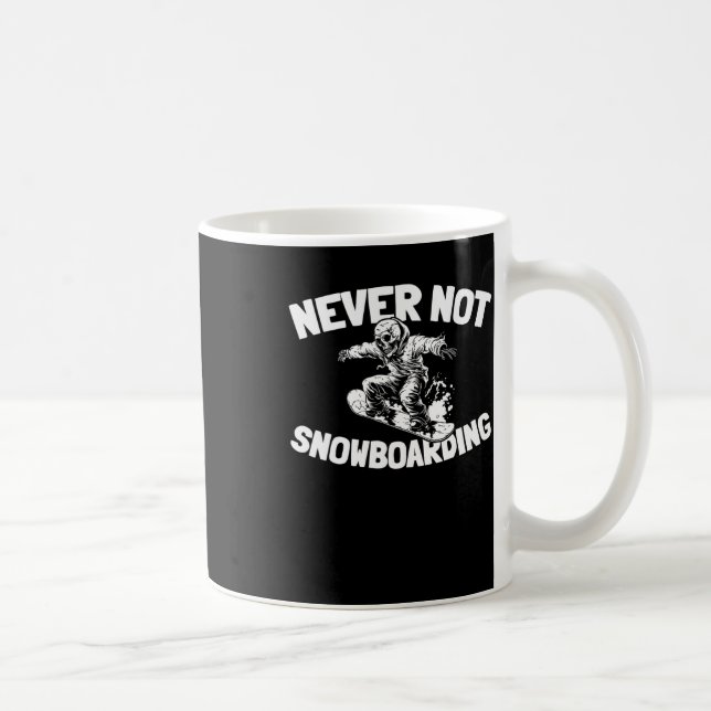 Snowboard Winter Sports - Snowboarden Snowboarder Kaffeetasse (Rechts)