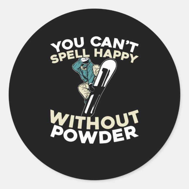 Snowboard Winter Sports - Snowboarden Snowboarder Runder Aufkleber (Vorderseite)