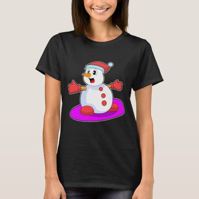 Snowboard Wintersport T-Shirt (Vorderseite)