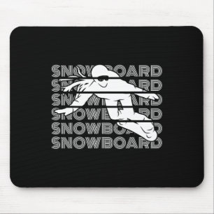 Snowboard Women Snowboarden Snowboarder Mousepad
