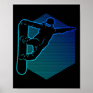 Snowboard Women's Snowboarder Poster
