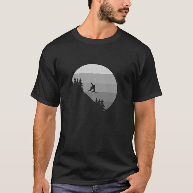 Snowboardbekleidung für Snowboarder Herren Winter  T-Shirt (Vorderseite)